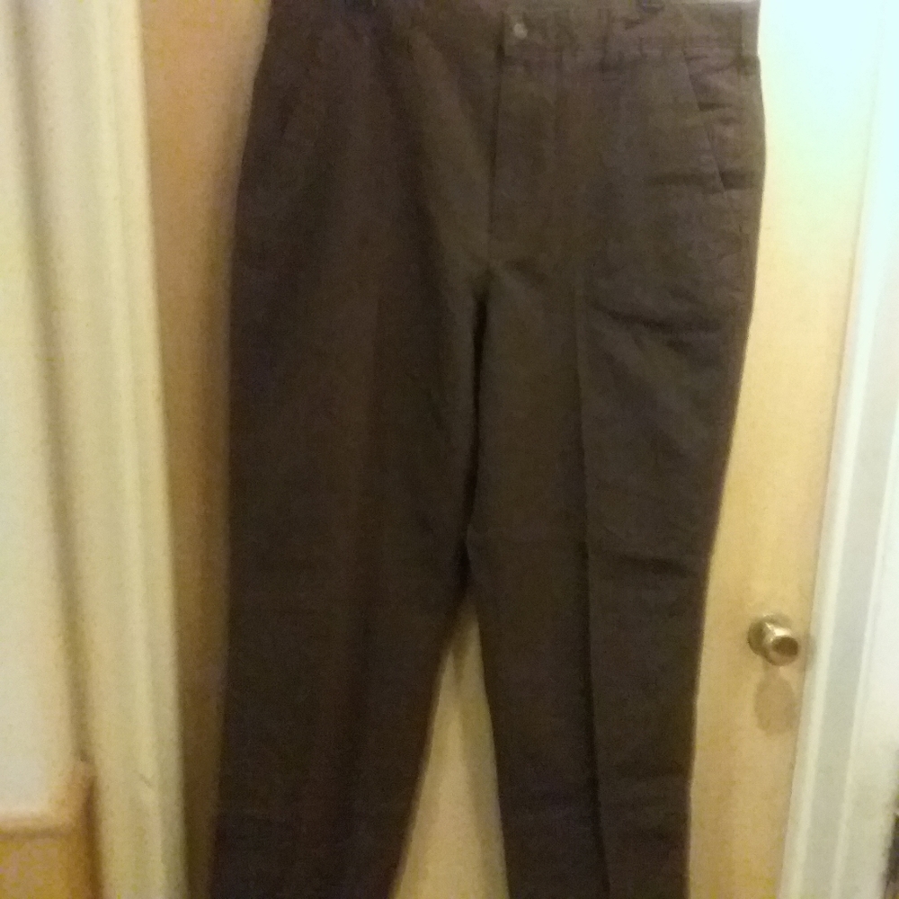 St. John's Bay  mens36/34 brown sueded pants